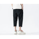 Solid Loose Plain Casual Sweatpants